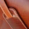 Premium Leather Briefcase for pilots and barristers. shoulder pad zoomed-in view