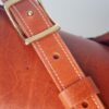 Premium Leather Briefcase for pilots and barristers. strap zoomed-in view