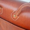 Premium Leather Briefcase for pilots and barristers. Handle view
