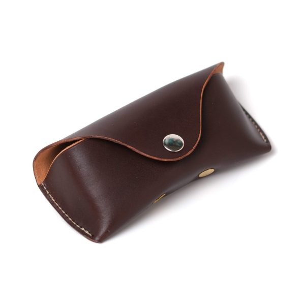 Leather Glasses Case (Brown).