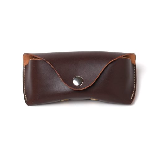 Leather Glasses Case (Brown).