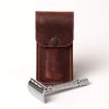 Handcrafted Full Grain Leather Dopp Kit in Brown color.