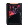 Shell cordovan card case, black color